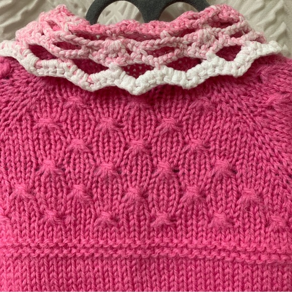Handmade girls wool cardigan size 9M - Picture 5 of 5